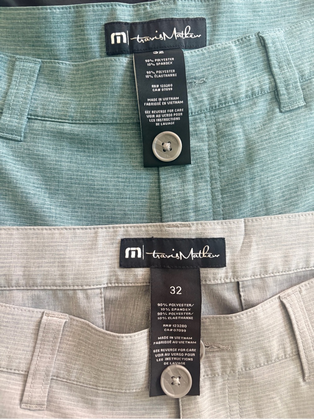 Travis Mathew Men's Shorts Trio - Black, Teal, Light Gray - Picture 3 of 3
